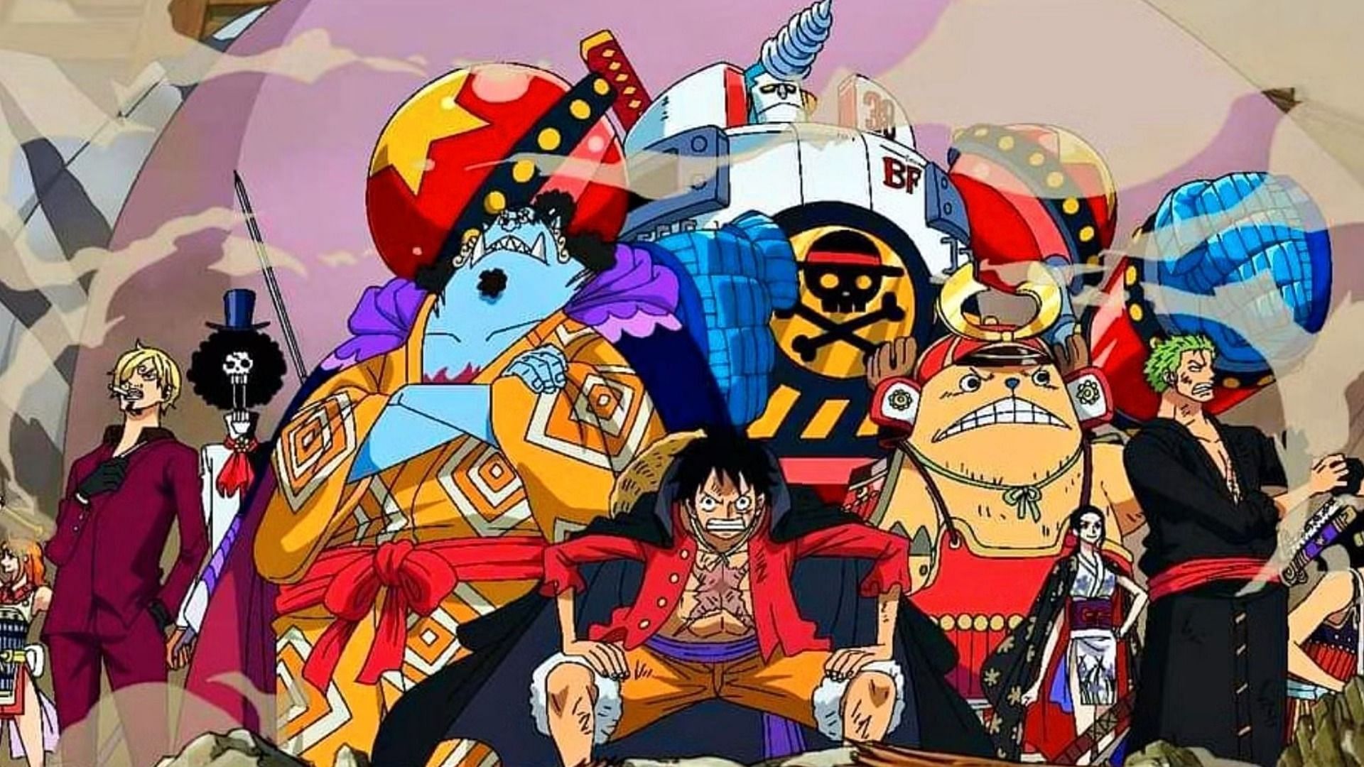 Straw Hats as seen in anime (Image via Toei Animation)